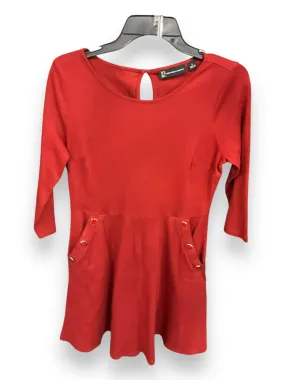 Sophisticated cocktail dress Mature Glam Dress Casual Short By New York And Co In Red, Size: S