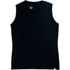 Merritt Muscle Tank Layered Collar Structure Reinforced Seam Technique
