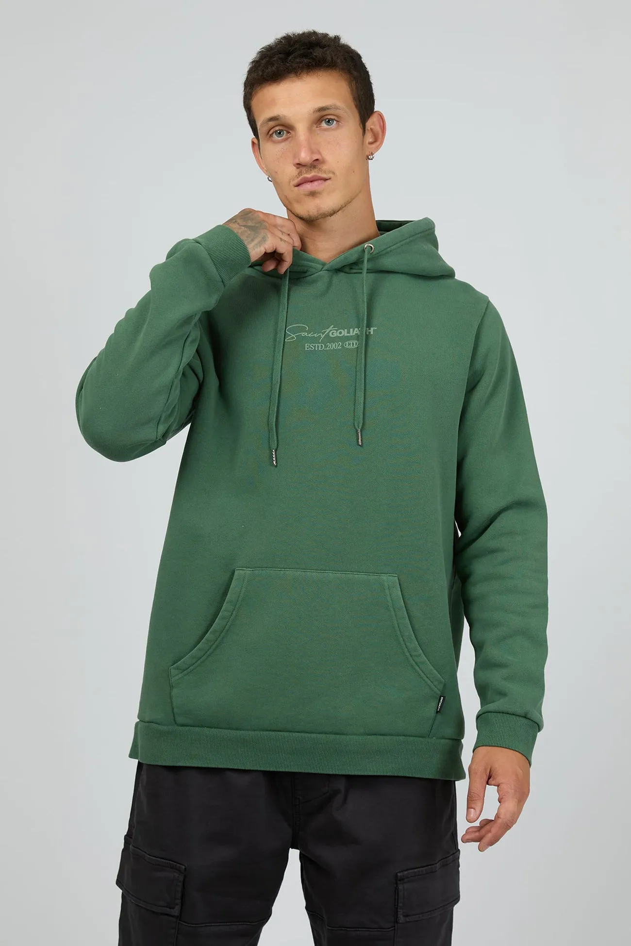 Comfortable lining Anti Pilling Memory Hoodie Green