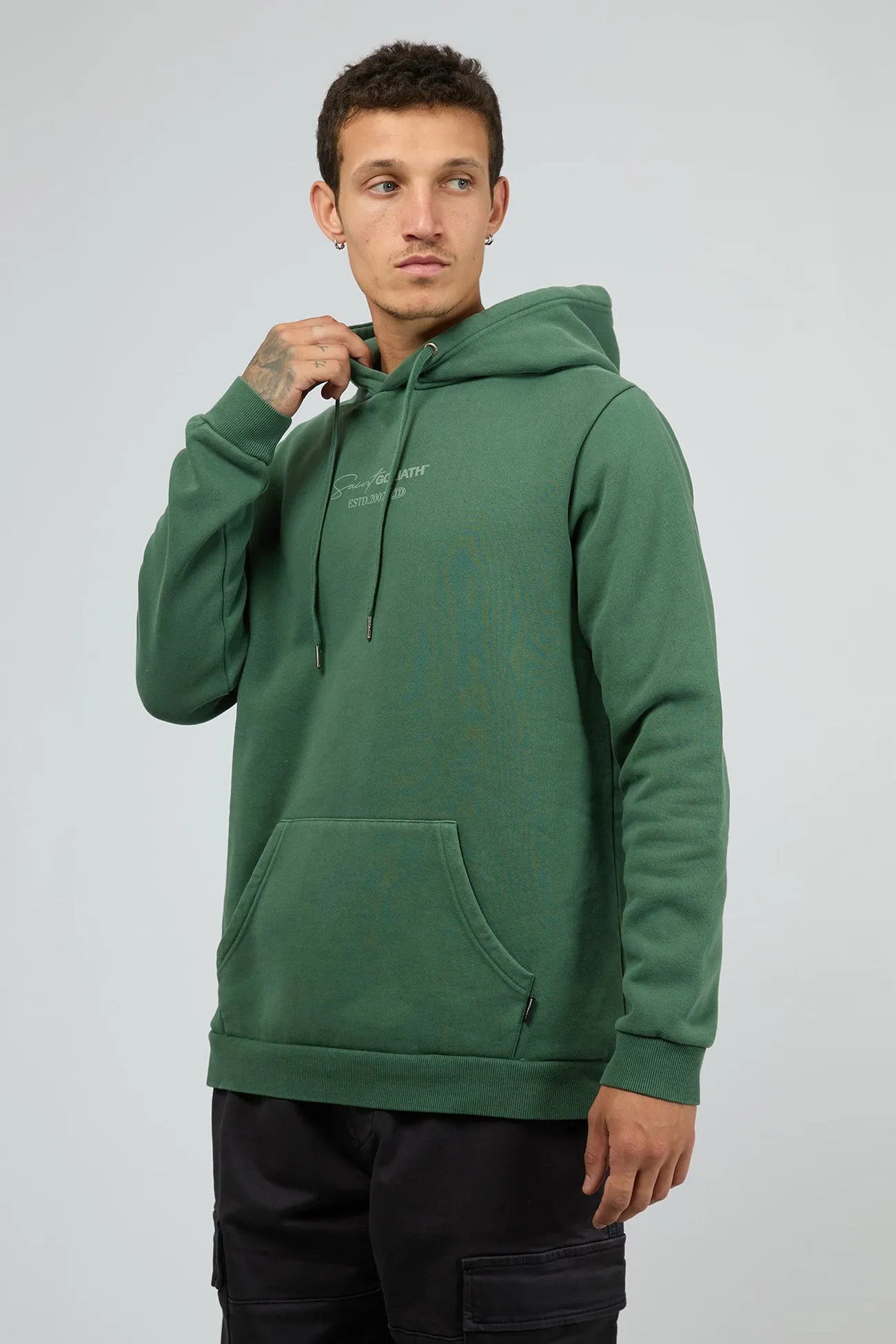 Memory Hoodie Green Adjustable Hood System Odor control