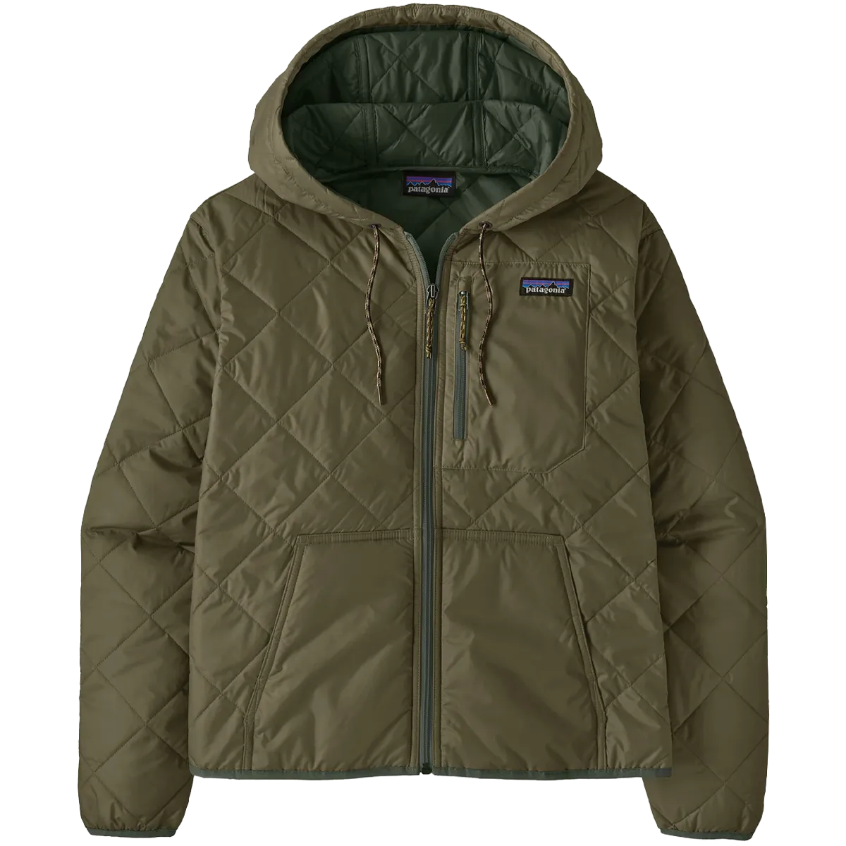 PocketPlacement Women's Diamond Quilt Bomber Hoody