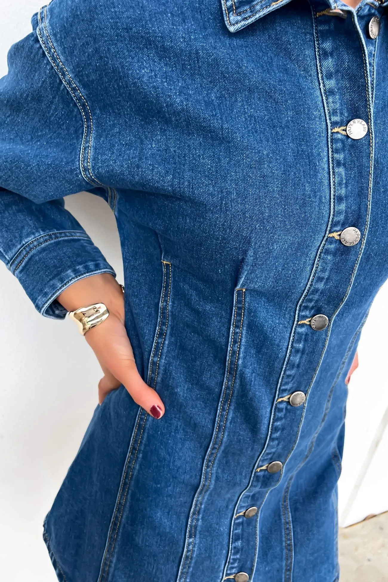 Jacky Denim Mini Dress Indigo New Mood