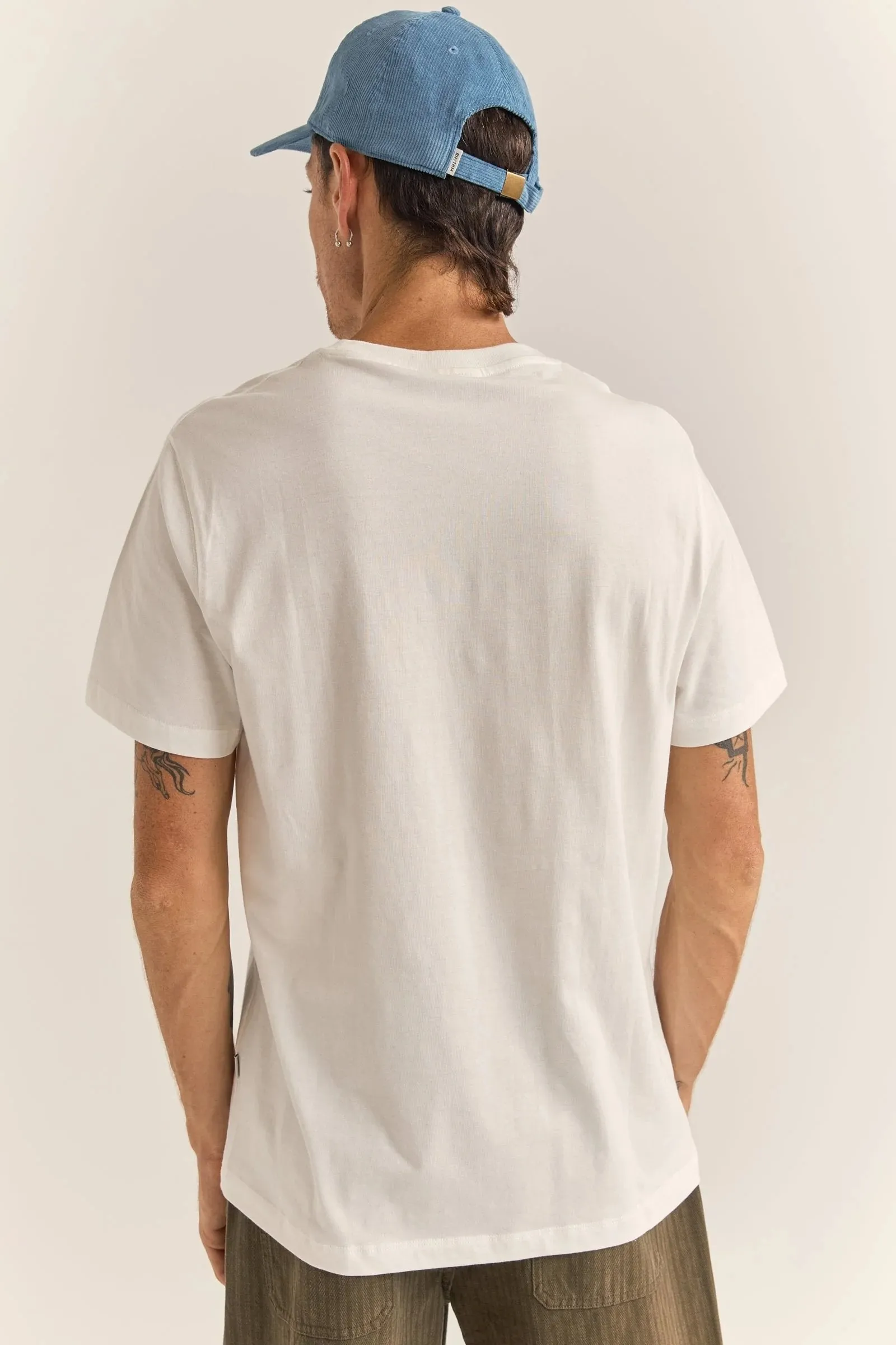 Oversized Silhouette Brand Tee White