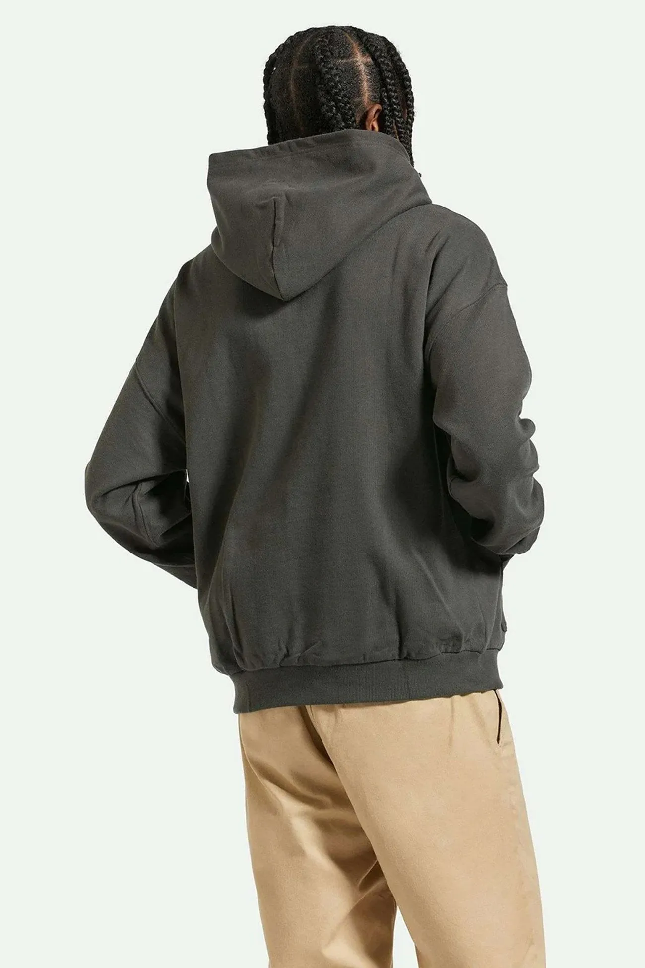 Thermal Retention Layer Light Reflective Zippers Embroidered Heavy Weight Hood Washed Black