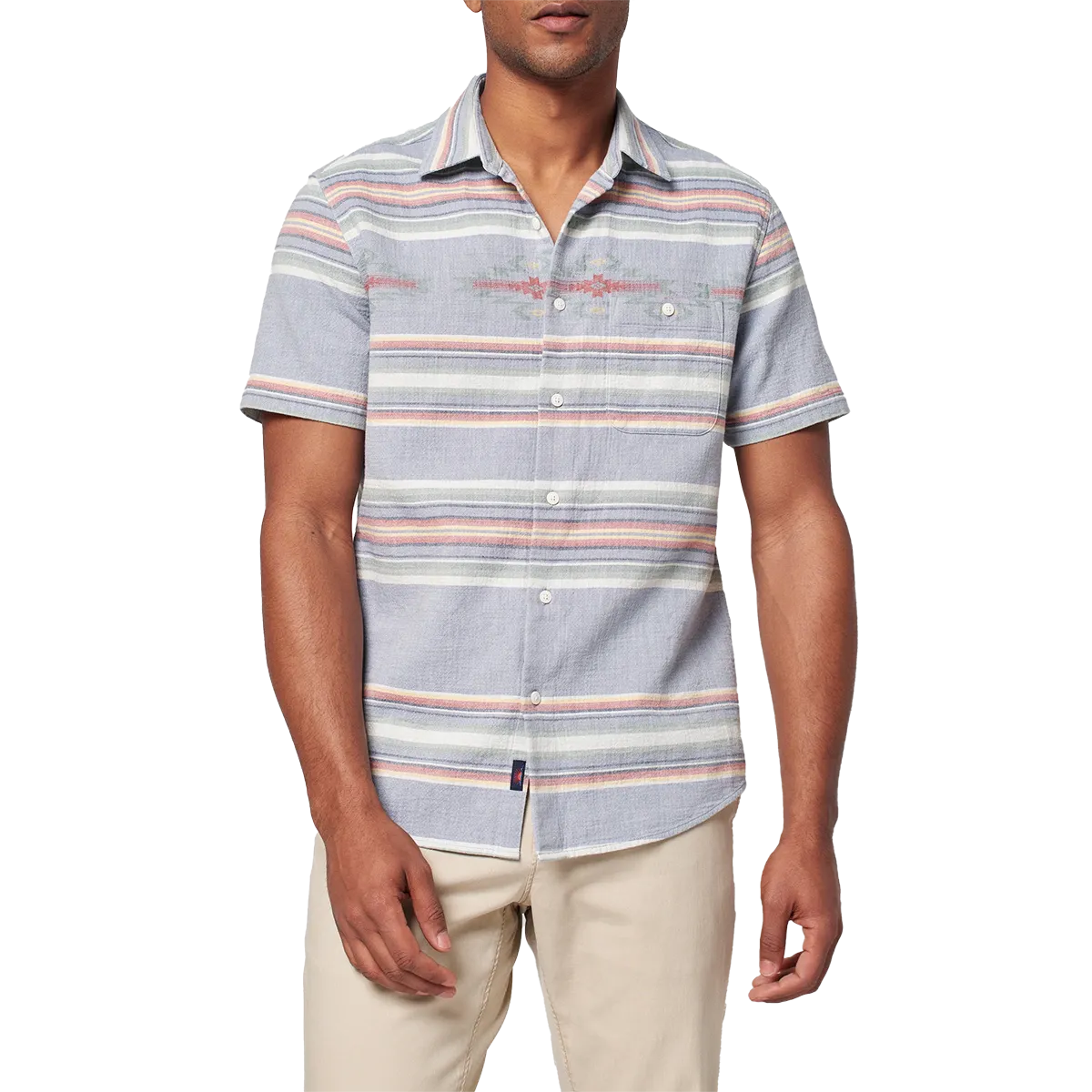 Men's Good Feather Short Sleeve Shirt Everyday Fashion Tubular Knit Structure