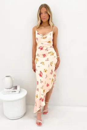 Texture Feel cut out Madelyn Asymmetric Dress Print