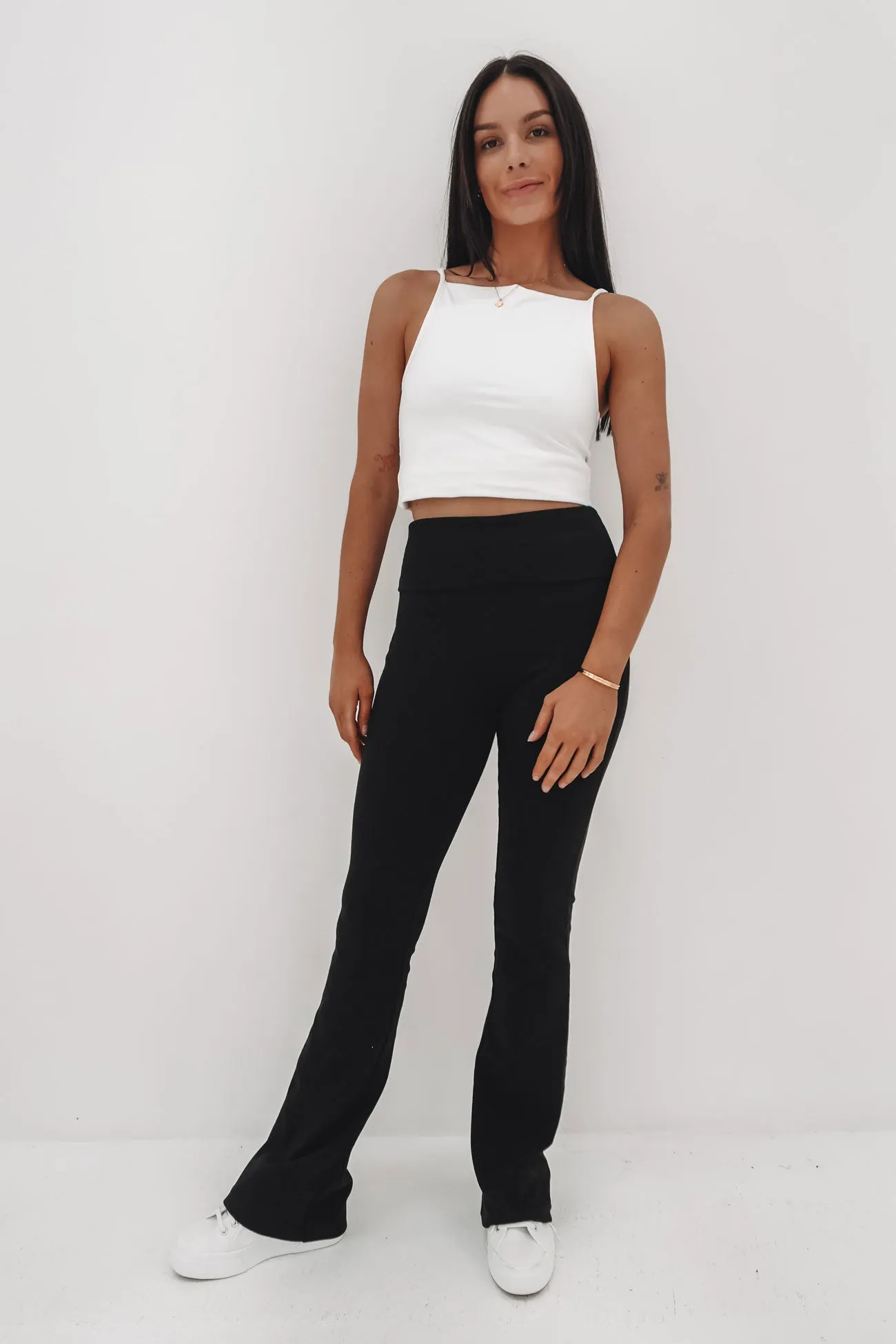 Elina Flare Pant Black ReflectiveTrim