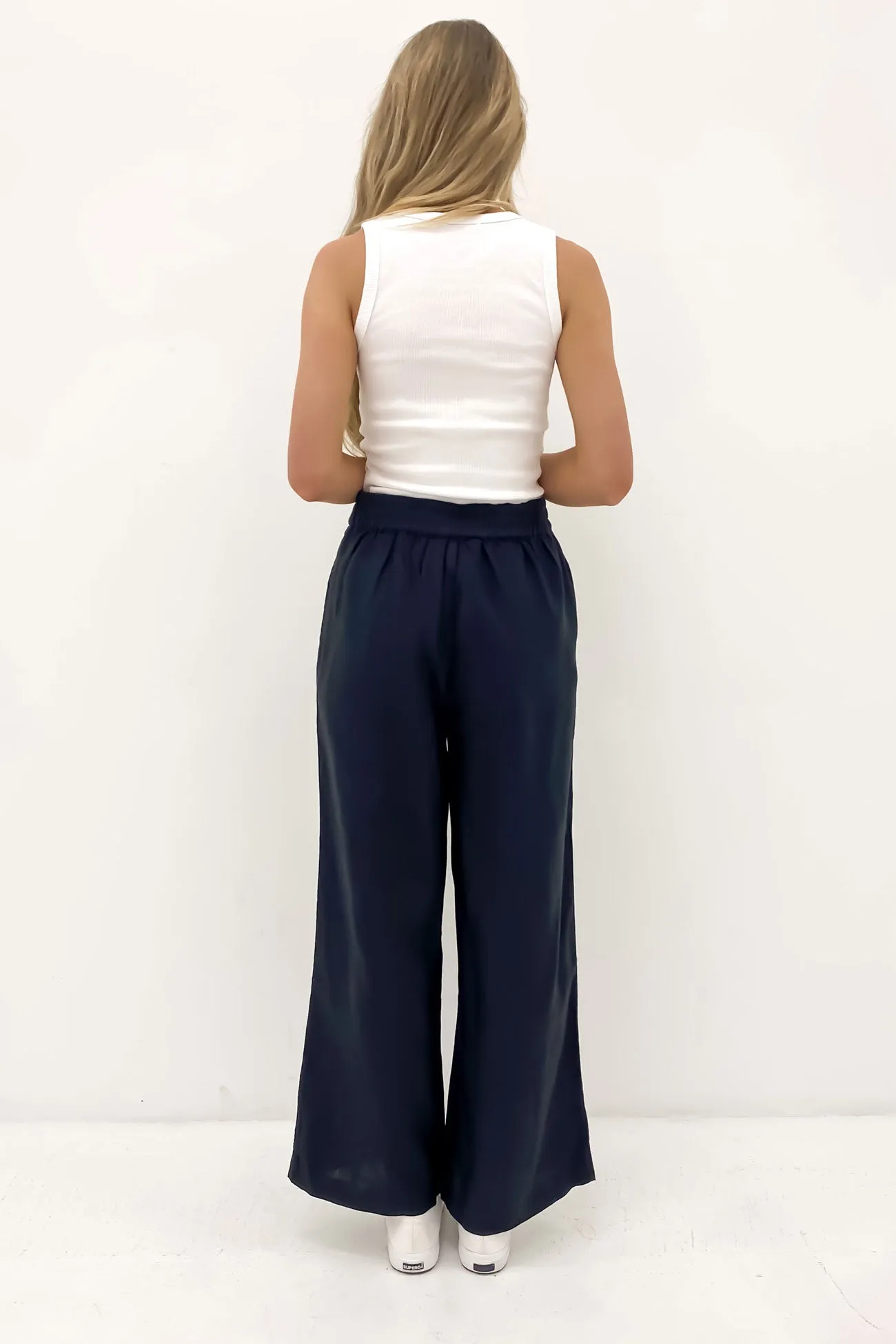 Elina Wide Leg Pant Black TaglessLabel Anti Bacterial Treatment