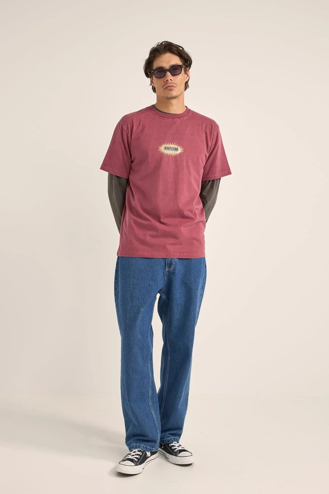 Ellipse Sun Short Sleeve T-Shirt Merlot Halloween