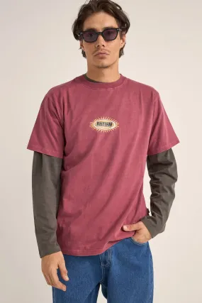 Ellipse Sun Short Sleeve T-Shirt Merlot Street Smart