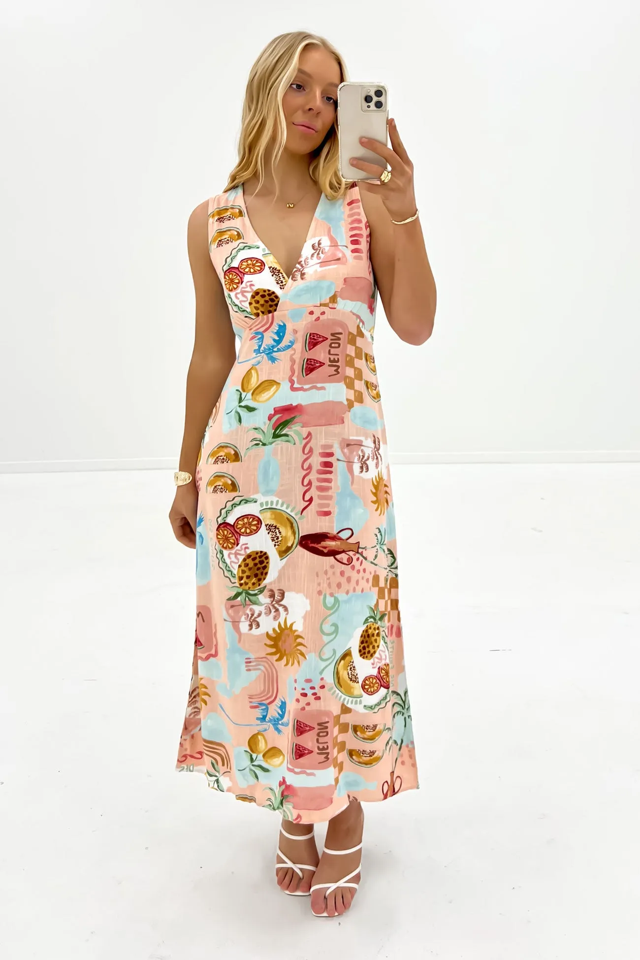 Elyssa Midi Dress Summer Haze Daily Silhouette Easy-to-style casual dress