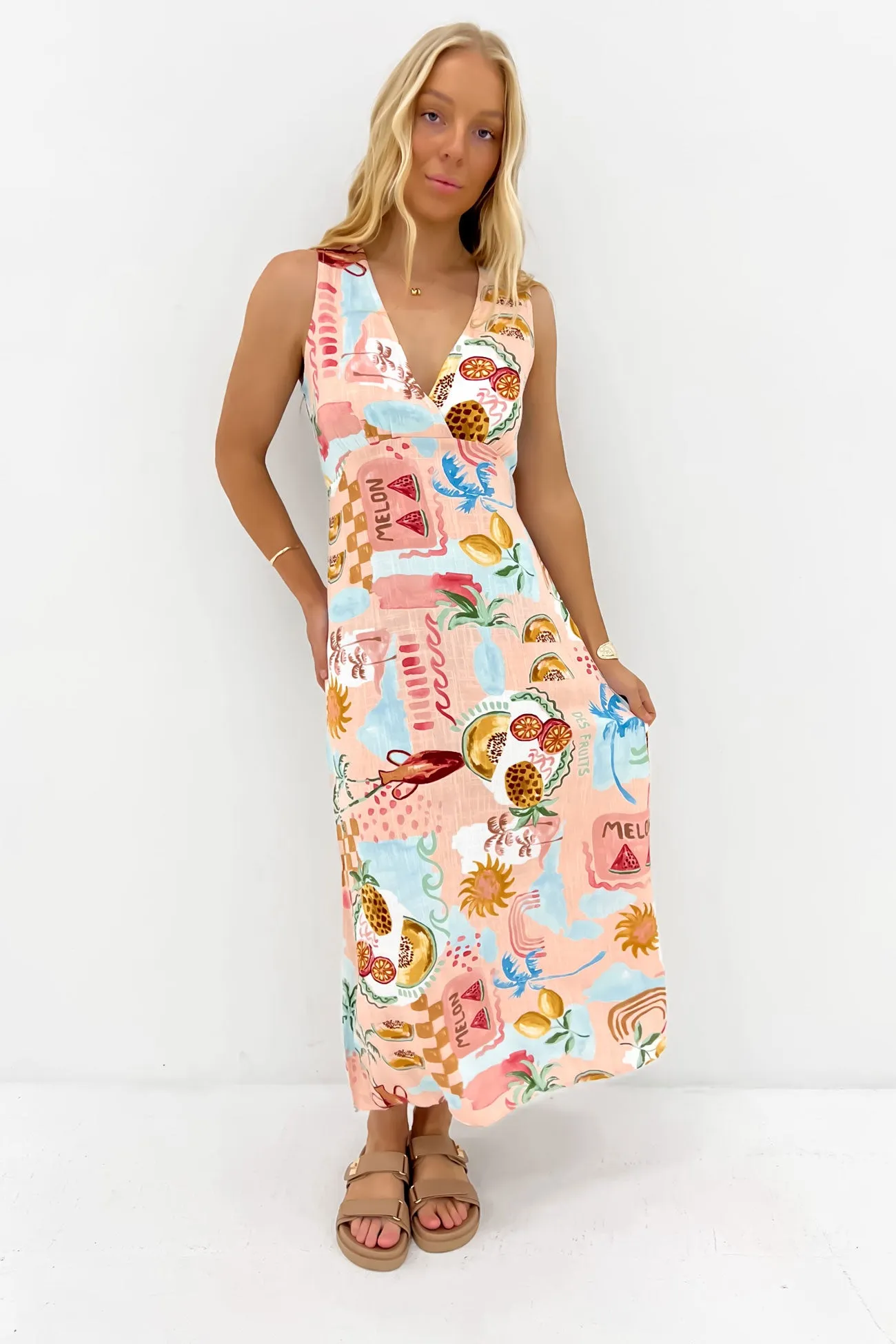 Elyssa Midi Dress Summer Haze Event Perfect Sequin-Detail