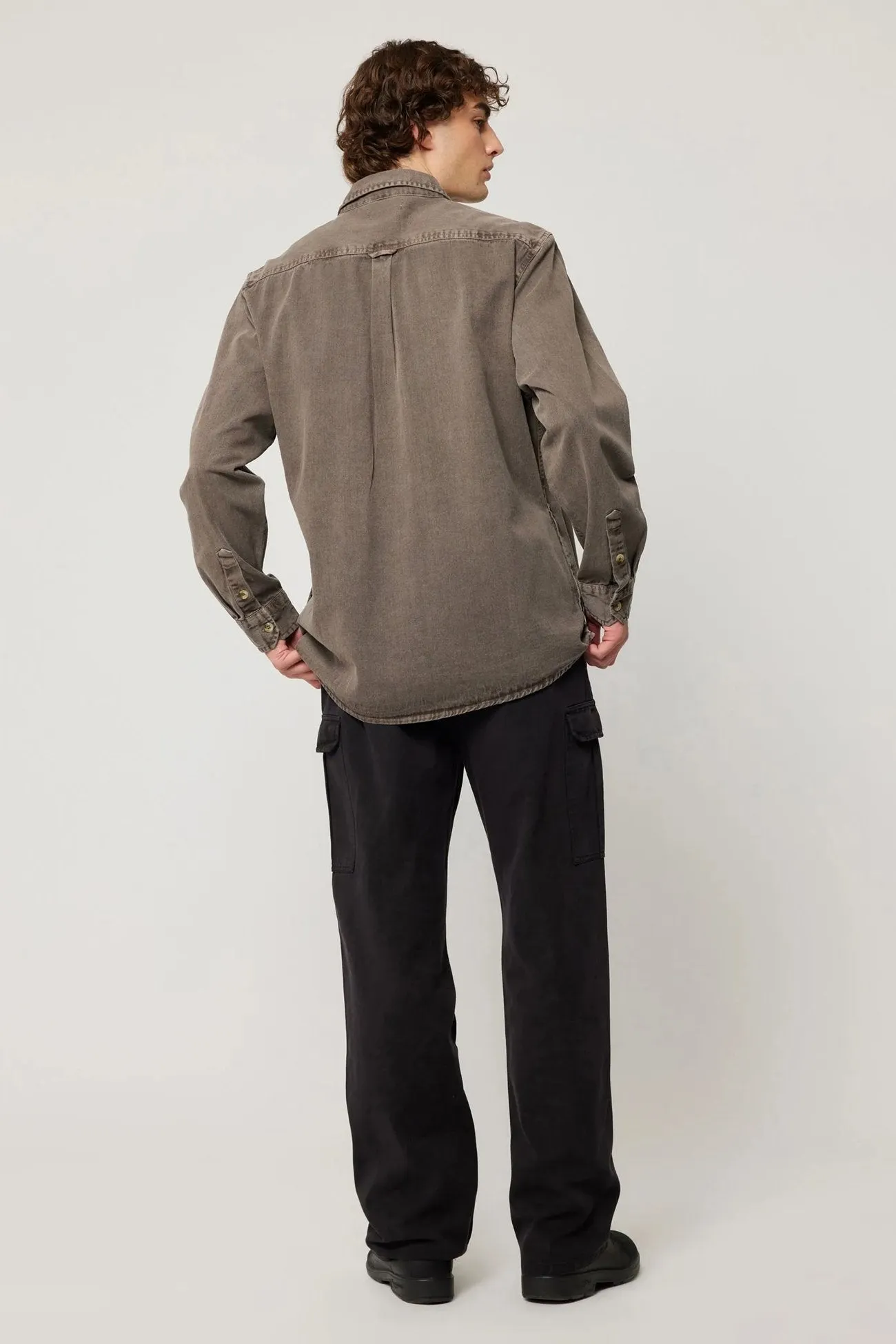 Anti Static Finish Trailer Drill Shirt Brown
