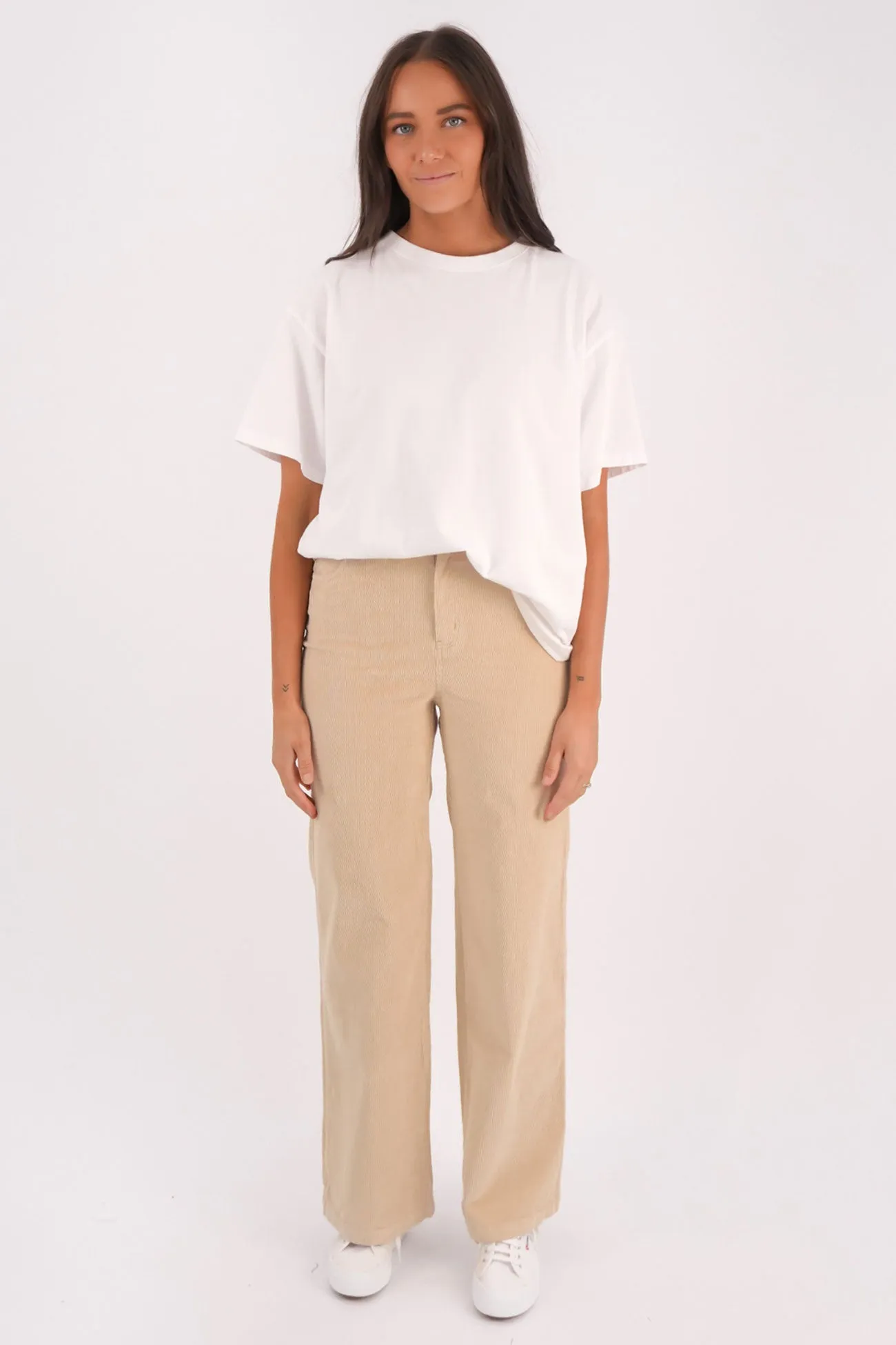 Casual Design Active Layer Emma Cord Pant Vanilla