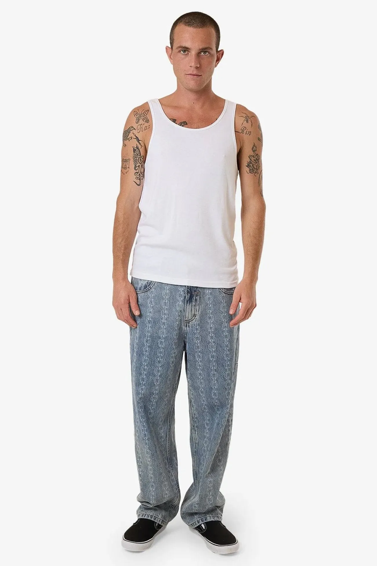 Ventilated Back Performance Fit Endless Rib Tank White