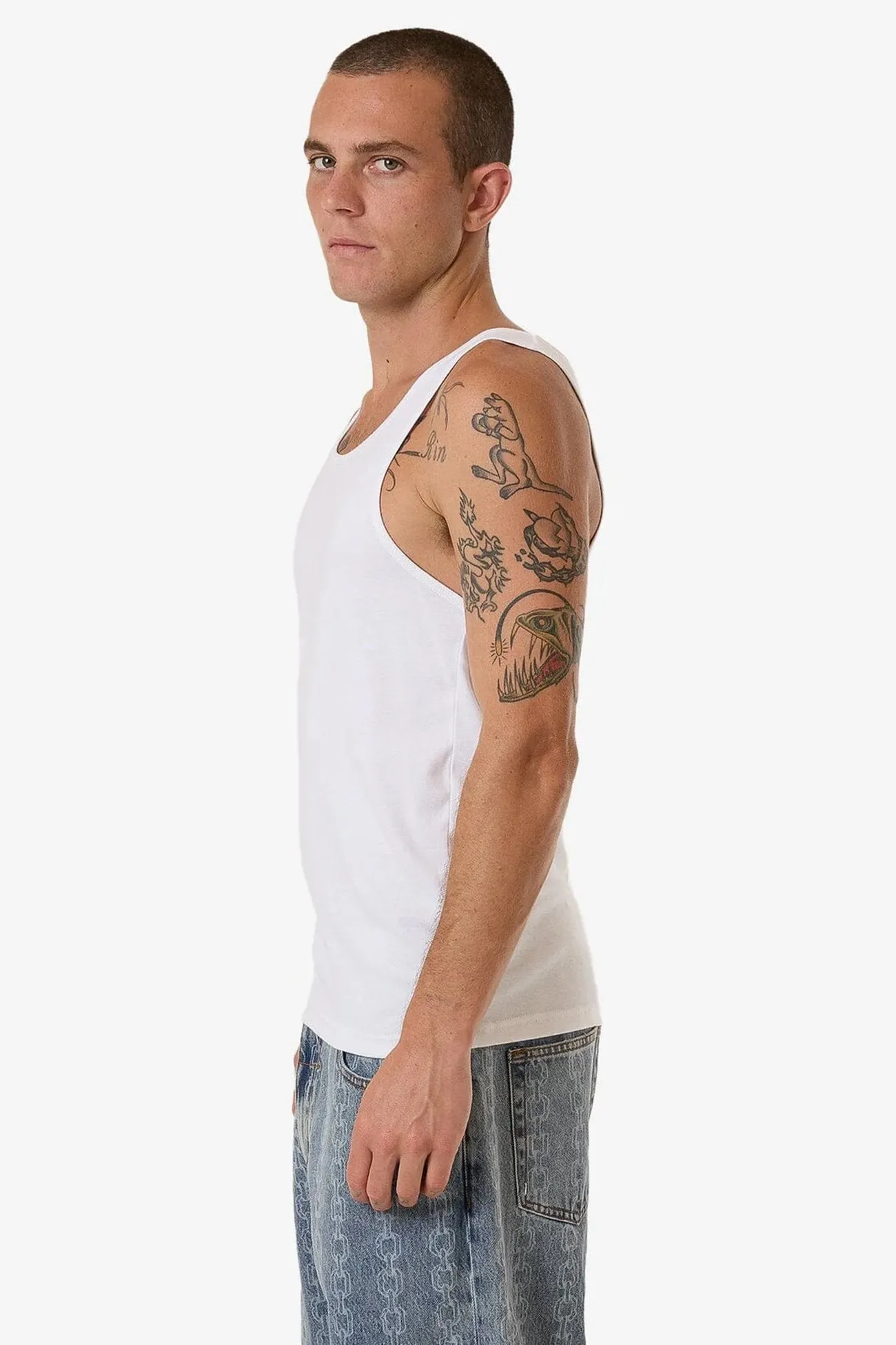 all - terrain Breathable knit Endless Rib Tank White