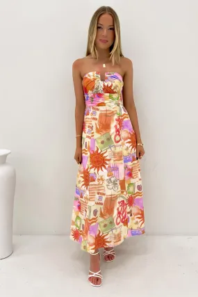 Enya Maxi Dress Roame soft fit Waist Seam