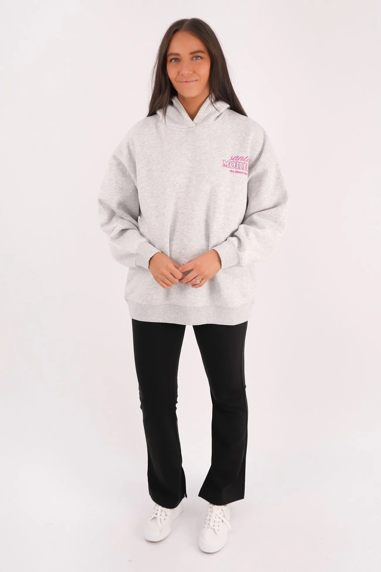 Better Days Hoodie Snow Marle Soft Lined Interior