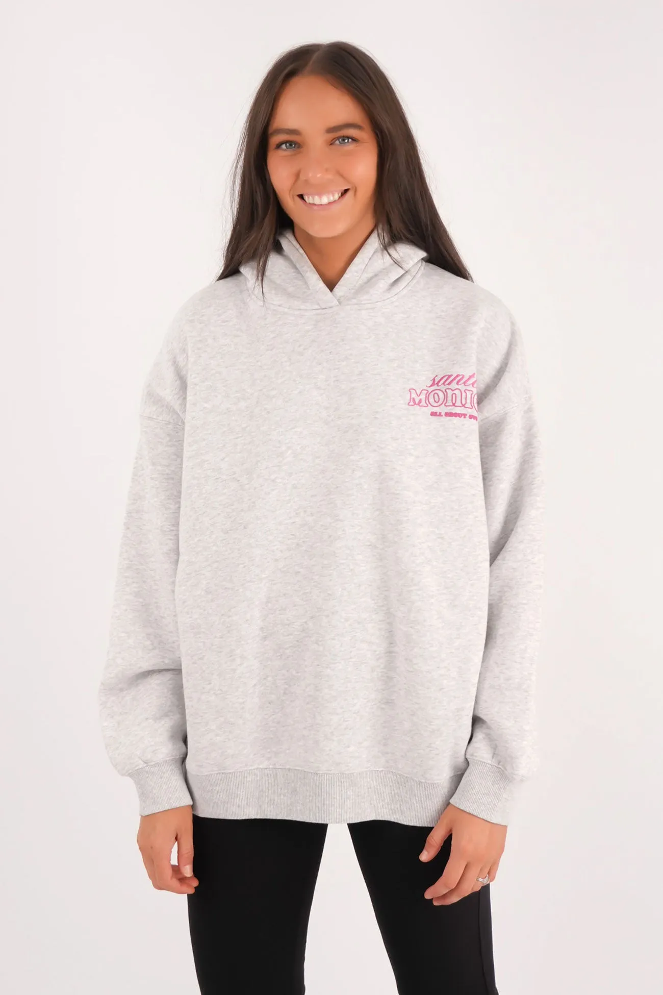 Better Days Hoodie Snow Marle FoldableStorageCapability Autumn Vibe