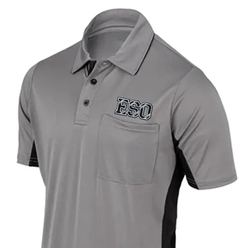 Year-Round Favorite Minimalist Aesthetic ESO Logo MLB Replica Grey Umpire Shirts