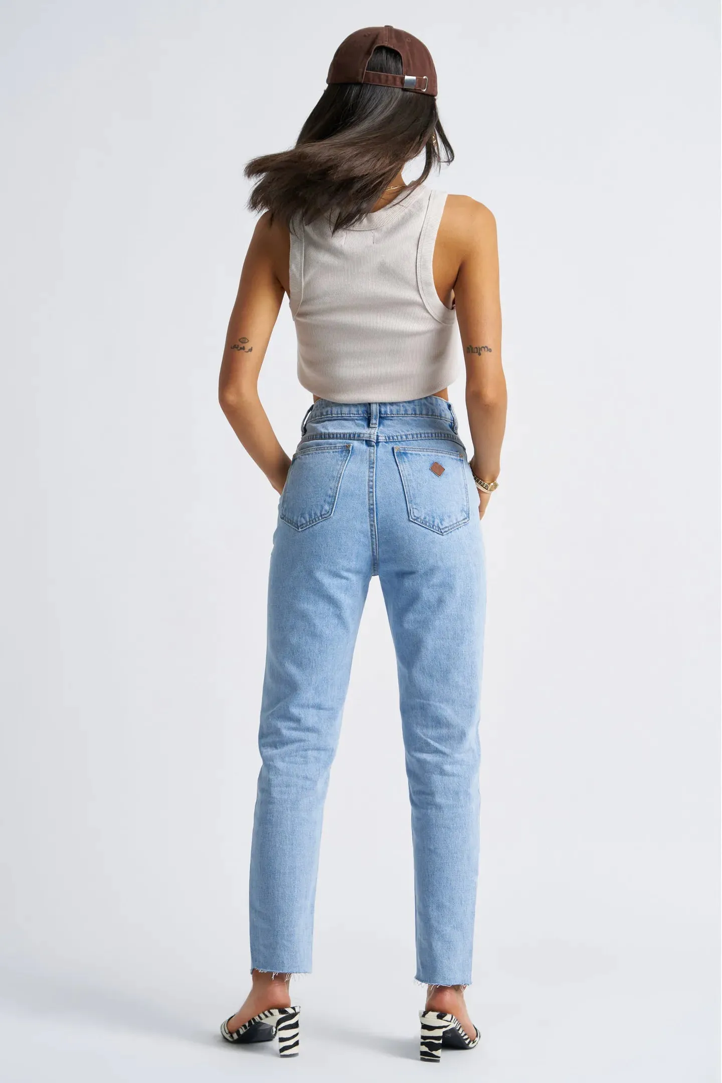 A 94 High Slim Petite Jean Walk Away Anywhere Fit Layered Knee Panels