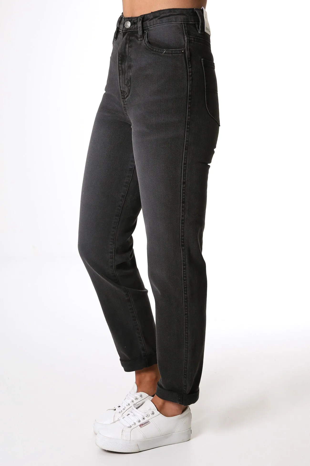 Modern Earthy Hi Mom Jean Baxter Black