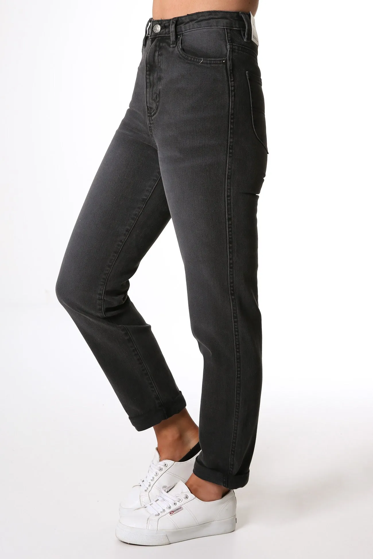 Urban Fit Motion Ease Hi Mom Jean Baxter Black