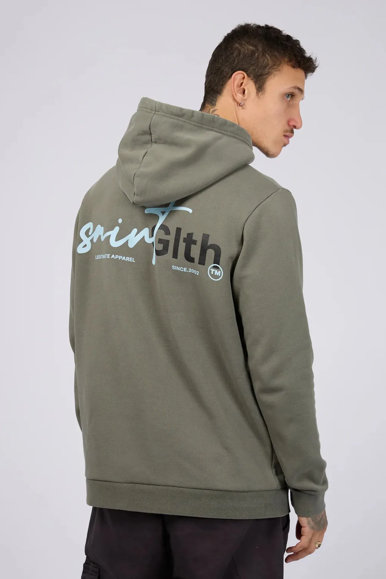 Sign Off Hoodie Agave Green Glove Compatible Cuffs