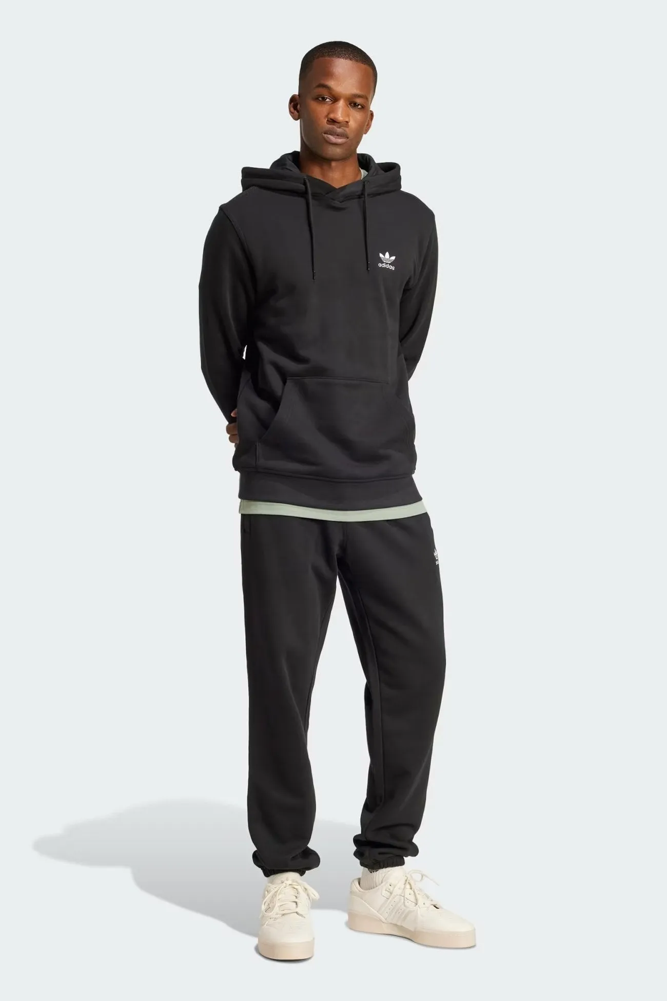 Essential Hoodie FT Black Mold resistant