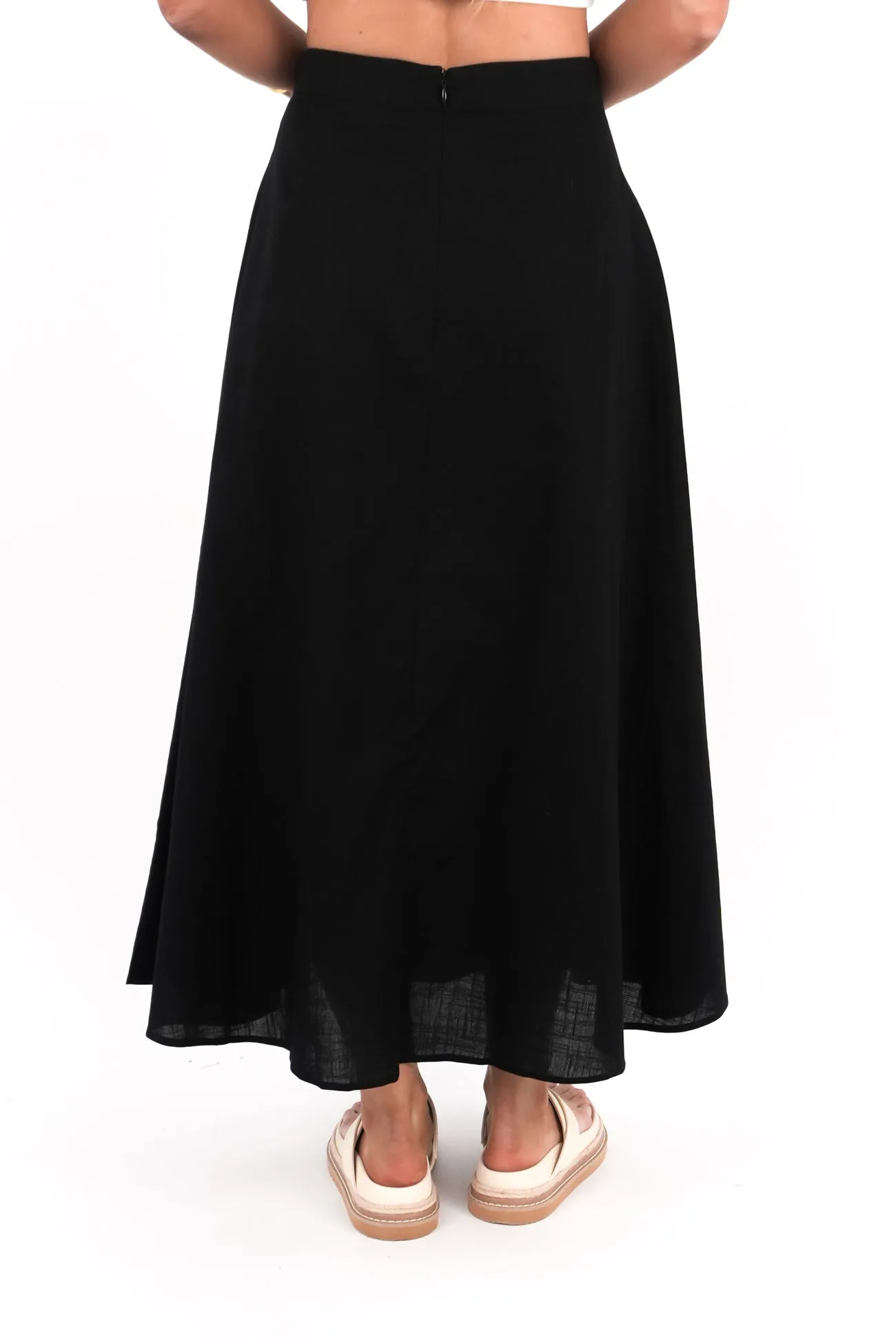Outfit Moodset Eco conscious Essential Maxi Skirt Black
