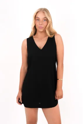 Essential Mini Dress Black Young Edge Beaded-Edge