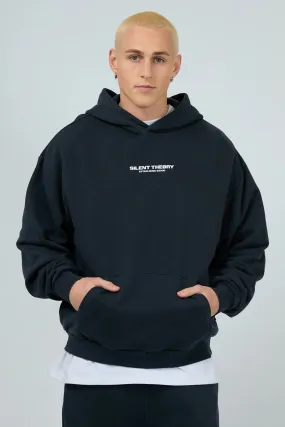 Heat Reflective Tech Multipurpose Layering Essential Theory Hoodie Navy