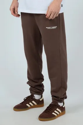 Laser Cut Edges Essential Theory Track Pant Chocolate
