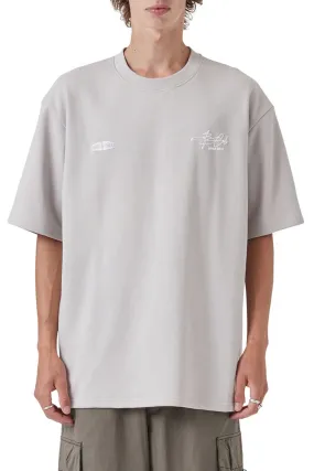 Boat Neck Euphoria Tee Cement Fleece