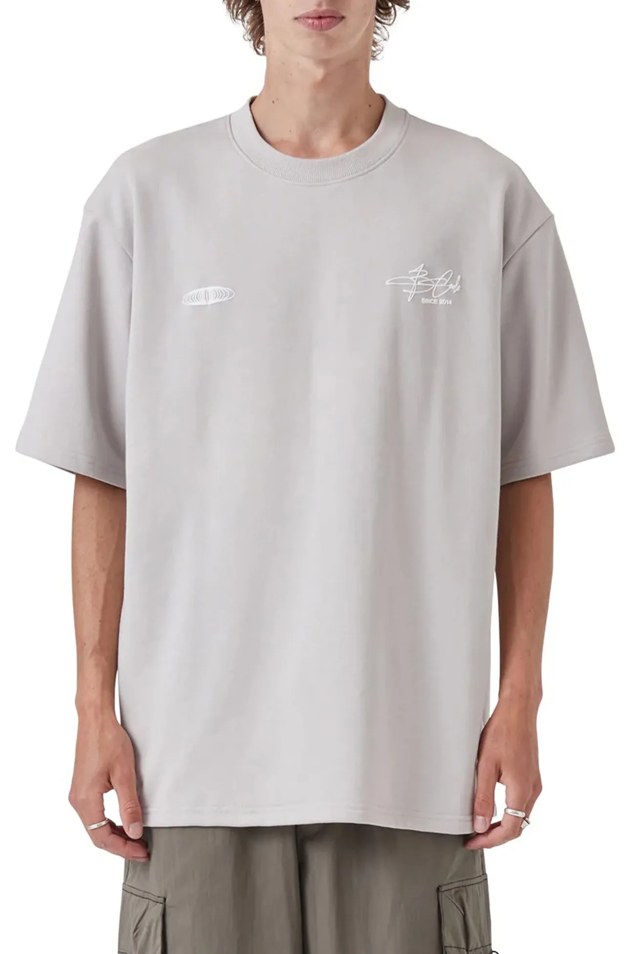 Boat Neck Euphoria Tee Cement Fleece