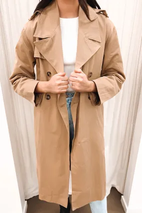 Evani Trench Beige Odor Resistant Fabric