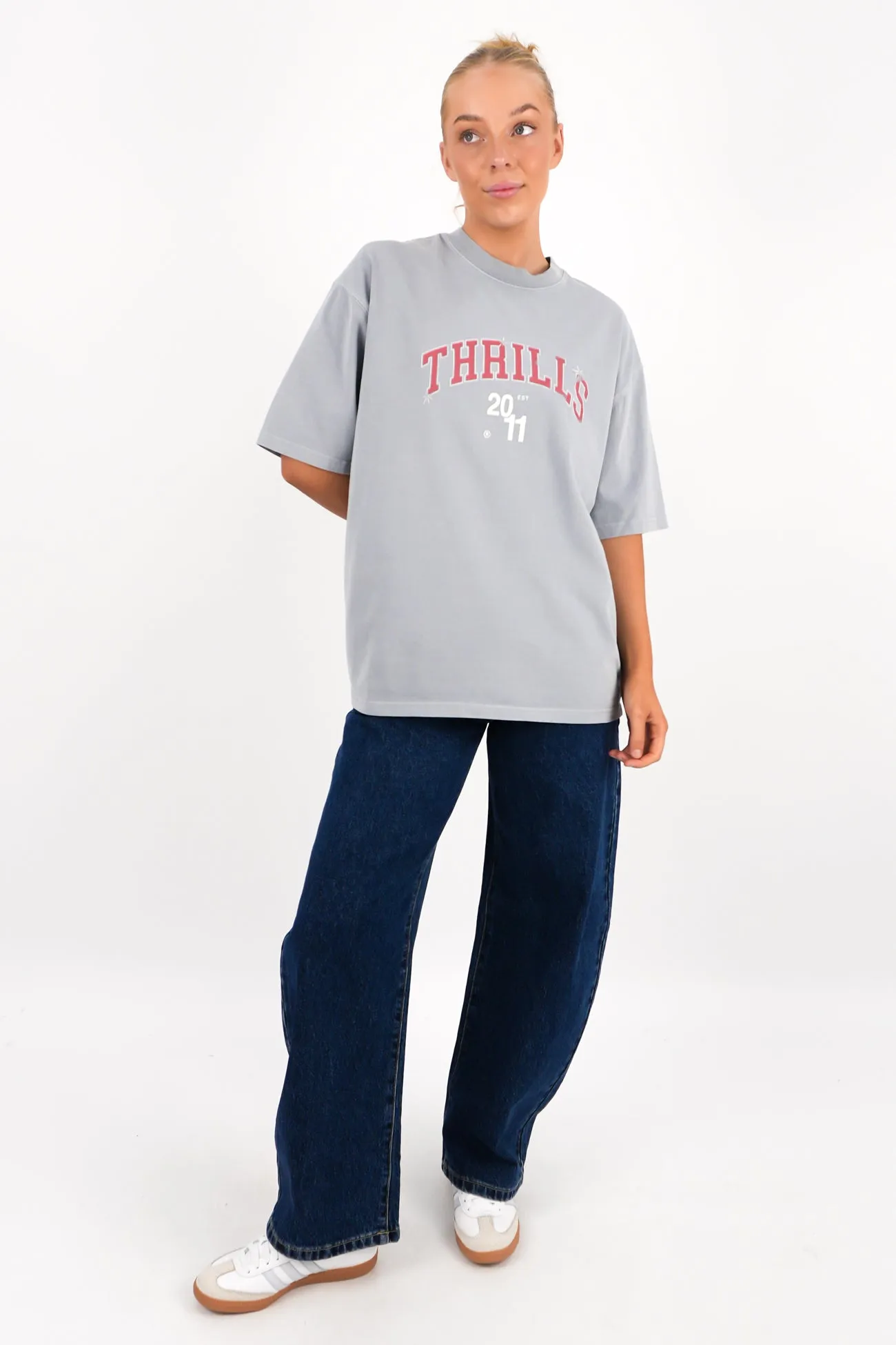 Stadium Oversized Tee Smog Wrinkle Resistant Cloth
