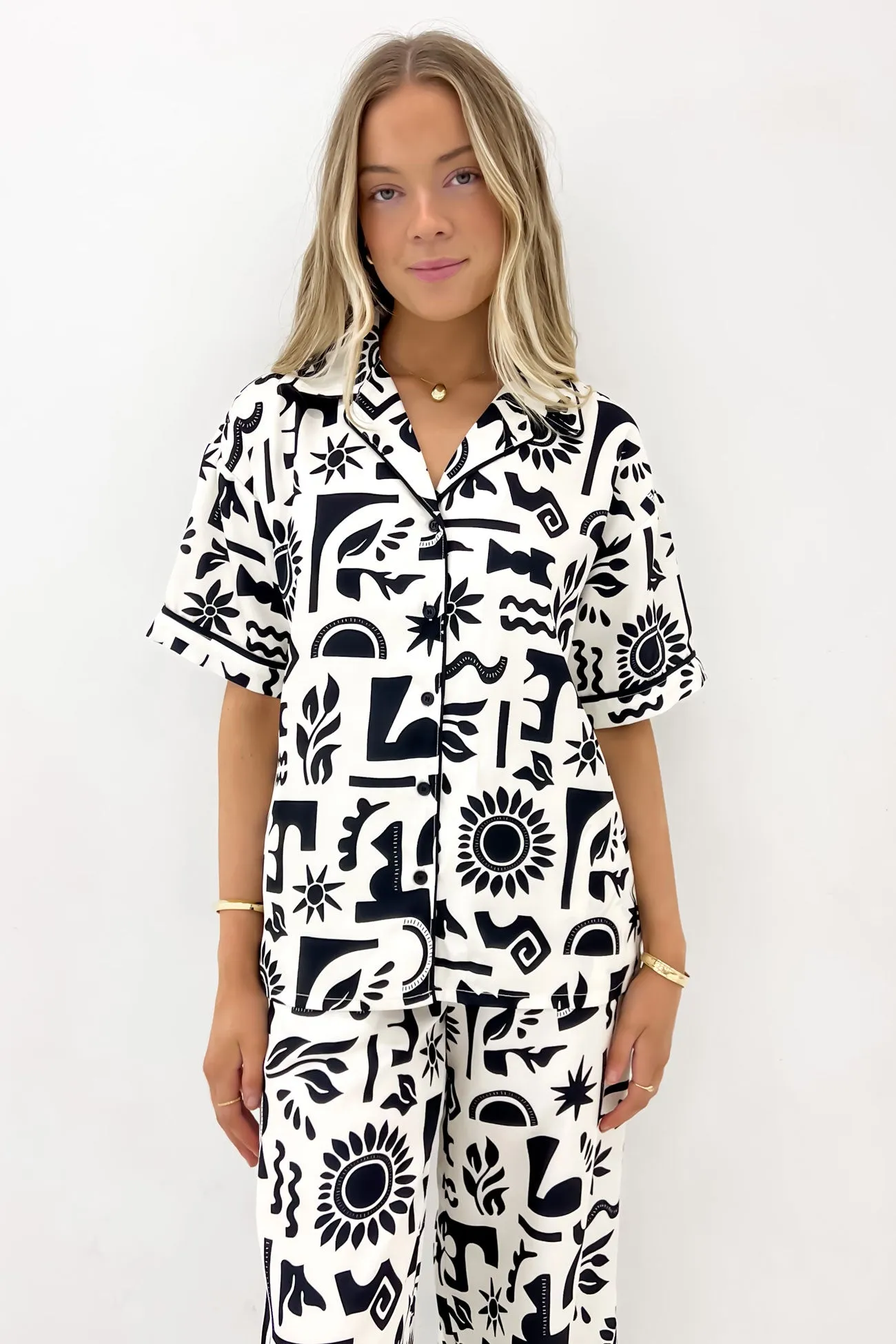 Printed Pattern Array Shirt Print