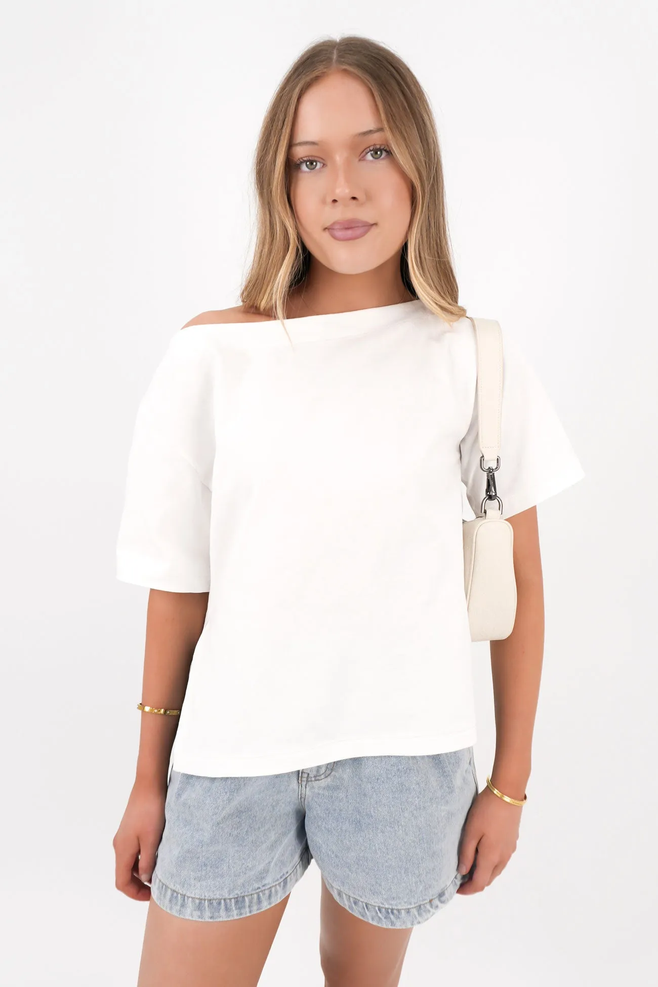 Giorgia Tee White Chic Cut
