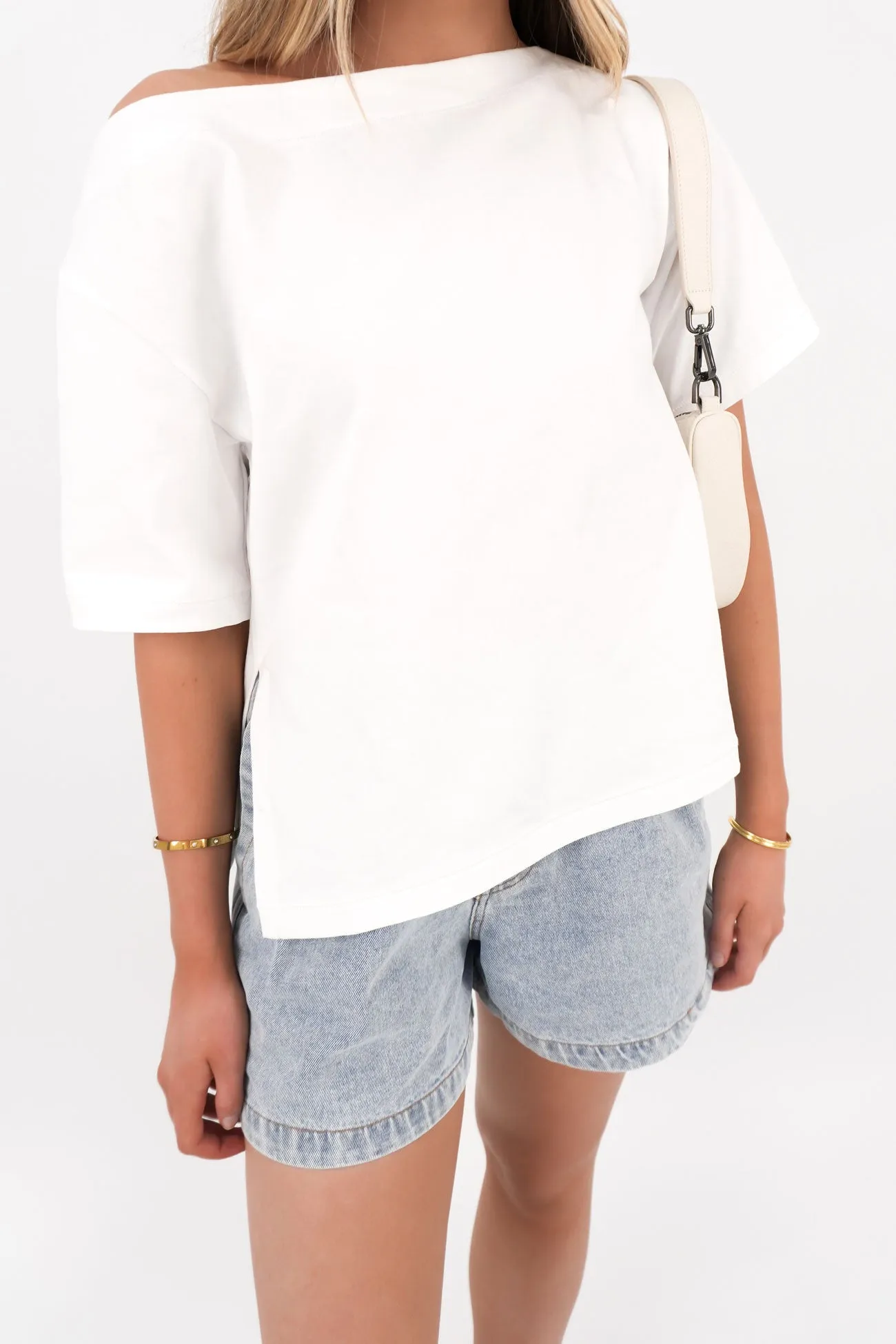 Giorgia Tee White Plus size clothing
