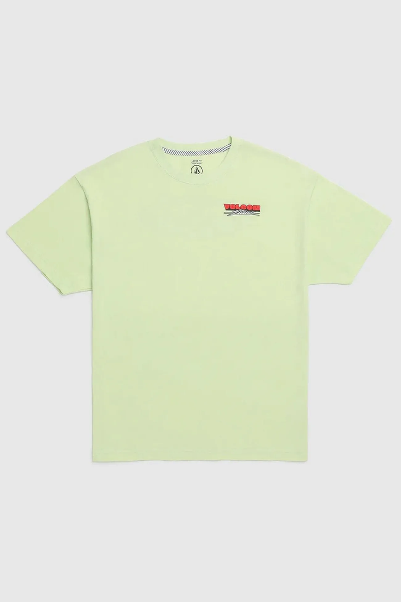 Light Design Travel Friendly Surf Vitals Shred Deck Short Sleeve Tee Muted Lime