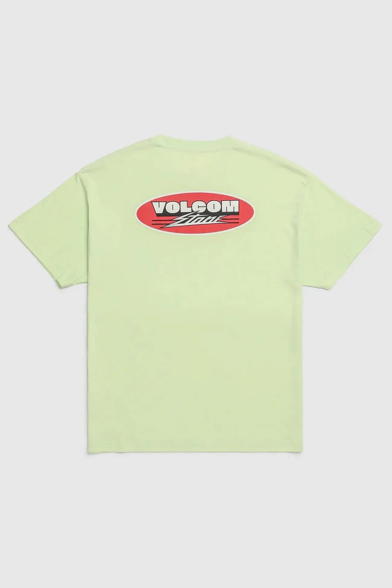 Surf Vitals Shred Deck Short Sleeve Tee Muted Lime oversized but not shapeless Chic Style