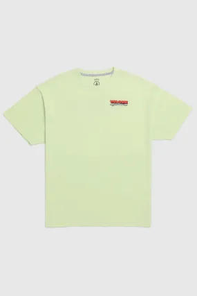 Light Design Travel Friendly Surf Vitals Shred Deck Short Sleeve Tee Muted Lime