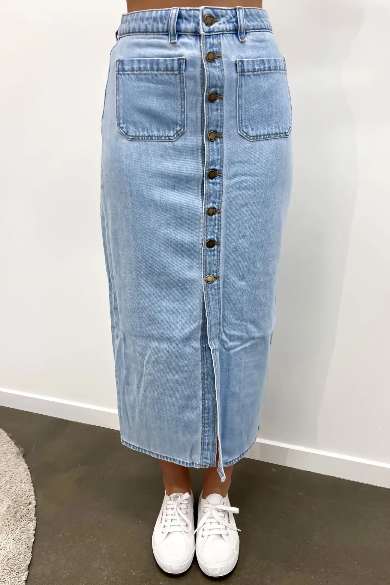 Sailor Skirt Light Vintage Blue Collaboration Piece