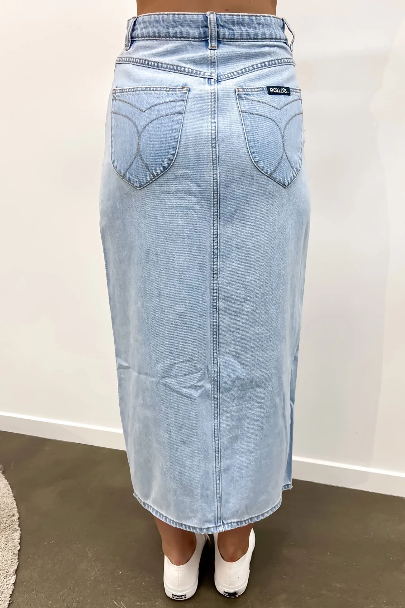 Water resistant coating Smooth Layer Sailor Skirt Light Vintage Blue
