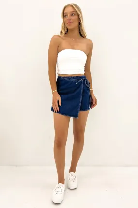 Sofia Denim Skort Dark Blue Bright Hues
