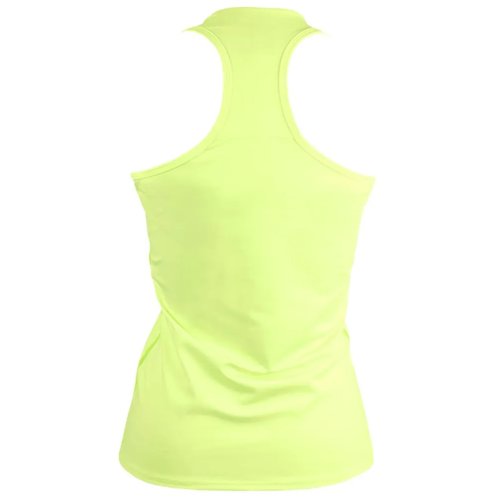 streamlined look fade - resistant Lucky in Love Women's Essentials V-Neck Tank - Lemon Frost