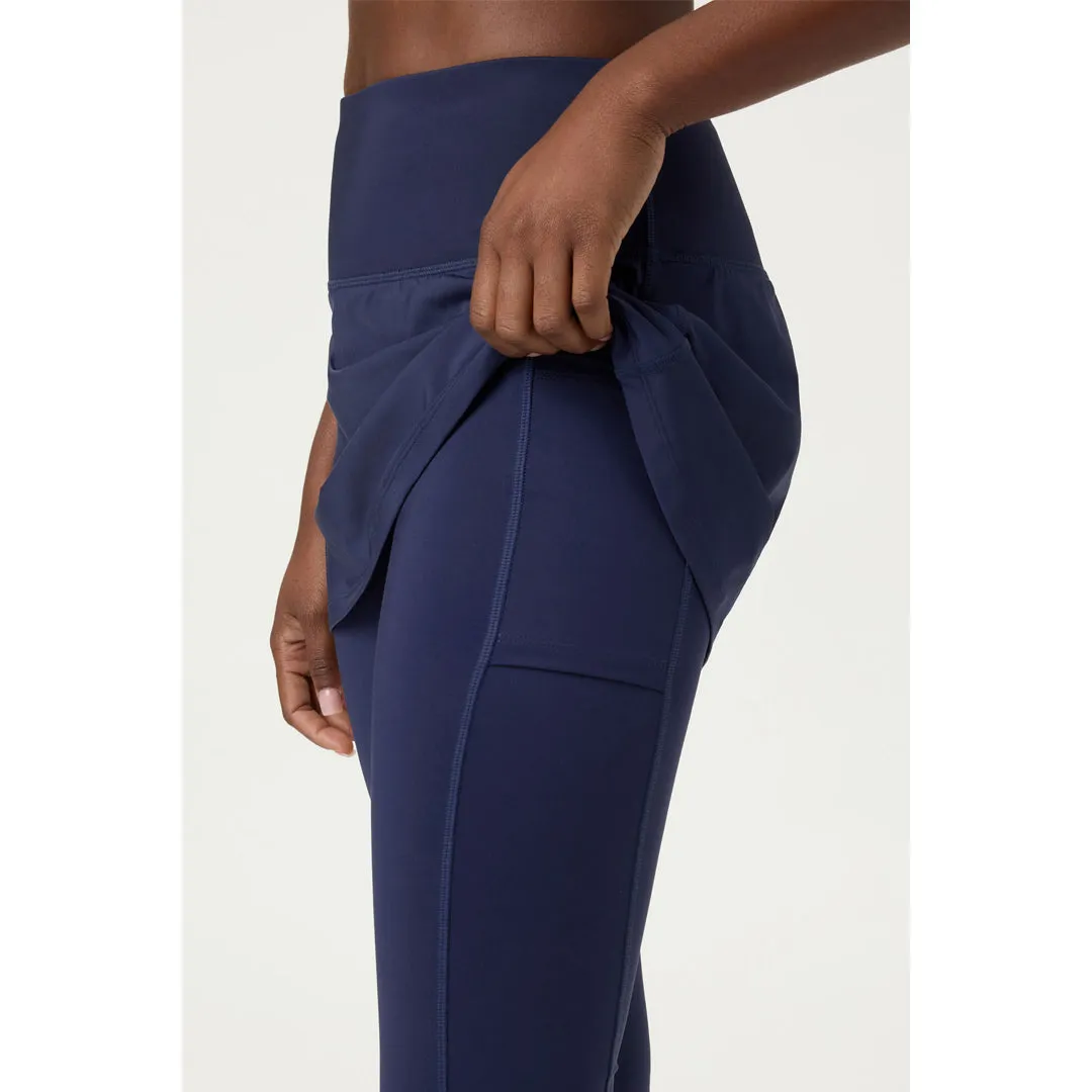 Pure Linen Blend Fade Safe Fila Women's Essentials Skorty Leggings - Fila Navy