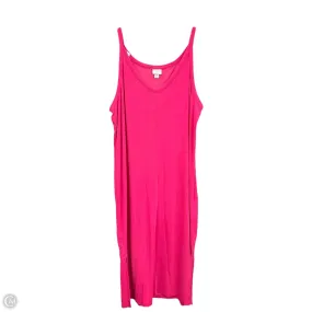 Lightweight-Lining Dress Casual Midi By A New Day In Pink, Size: M