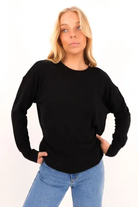Farrah Long Sleeve Black Wardrobe simple design